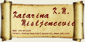 Katarina Mišljenčević vizit kartica